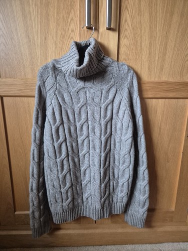 Moss taupe cable knit roll - moss,