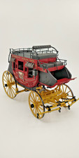 Franklin Mint Wells Fargo Stagecoach Diecast Model 1:16, Mint in Original Box