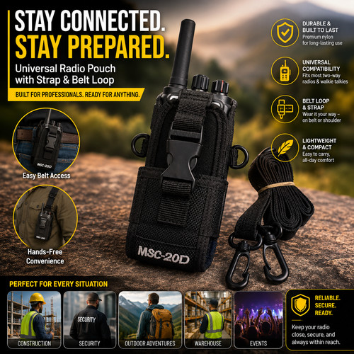 Walkie talkie holder - bag, nylon