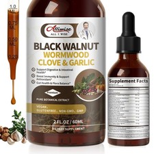 Parasite cleanse -Black walnut, wormwood, cloves in Zeolite & activated Charcoal
