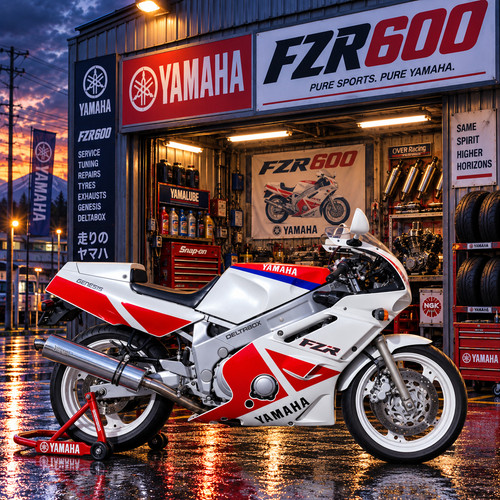 Yamaha fzr600 motorcycle wall - fzr600,