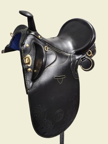 Black leather australian stock - leather,
