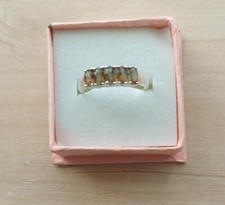 STERLING SILVER ANDALUSITE RING Size 7 (N/O) NEW