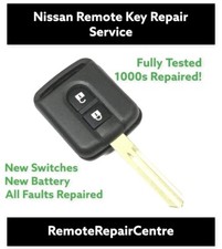 Nissan key fix repair service Qashqai Note Micra X Trail new battery buttons