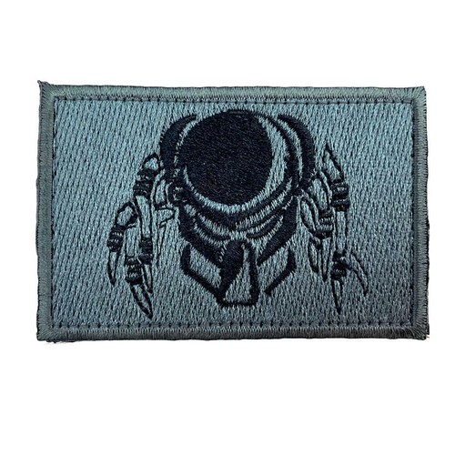 Predator mask grey embroidered - grey,