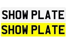 Standard 2D Printed Show Plate