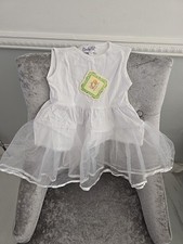 Couche Tot Girl White Dress Size 1/2 Year Old