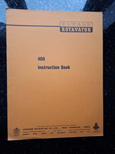 HOWARD 400 ROTAVATOR INSTRUCTION MANUAL ROTOVATOR