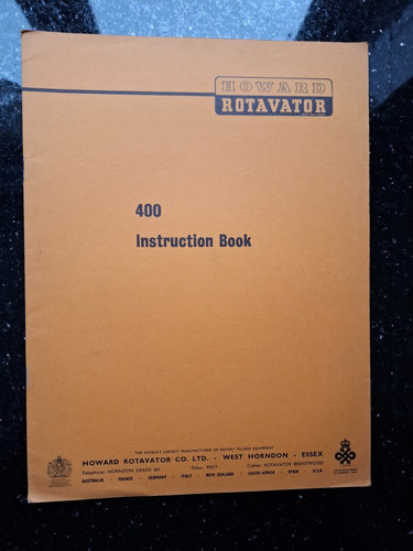 Howard 400 rotavator - howard,