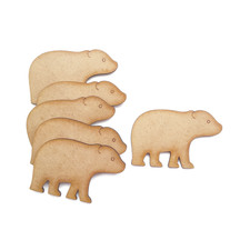 Polar Bear MDF Craft Shapes