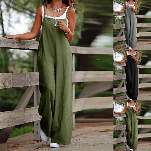 Women cotton linen - linen, jumpsuit