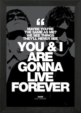 Oasis Live Forever Poster