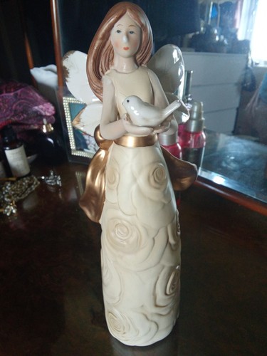 Vintage ceramic ornate flower - ceramic,