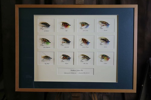 Framed classic salmon fishing - salmon,