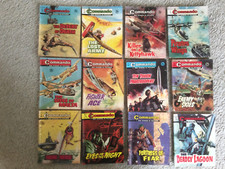 12 Vintage Commando Magazines