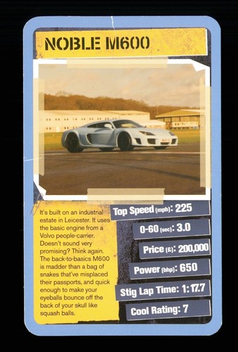 Top trumps card - x,