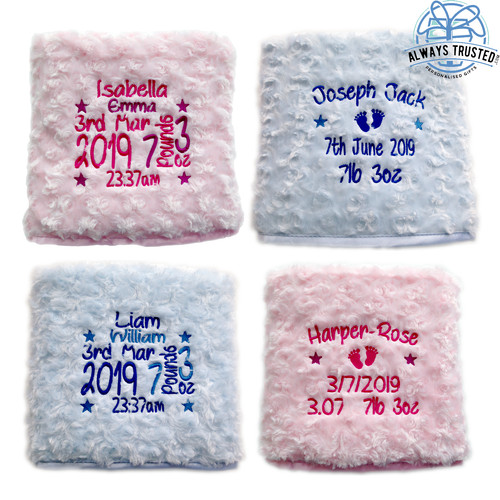Personalised baby blanket - baby,