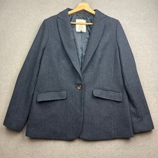 JOULES Tweed Jacket UK 16 Navy