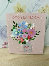 2026 Mini Date Book Diary, Shift Work Month Monthly To View 11 X 10cm Flowers