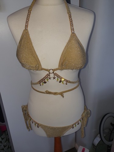 Moda minx gold bikini top - minx,