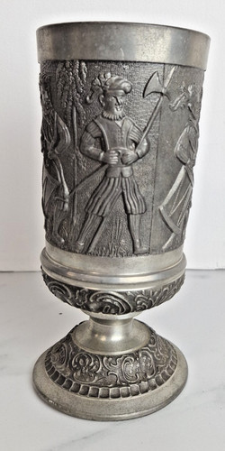 Mullingar pewter cup fighting - pewter,