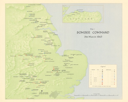 Raf bomber command airfields - bomber, &