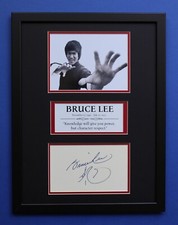 BRUCE LEE AUTOGRAPH framed