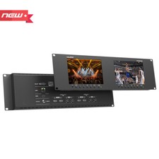 Lilliput Dual 7" RM-7029S 3-RU Rackmount Monitor with 3G-SDI /HDMI 2.0 Scopeview