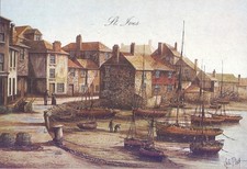 St Ives, Cornwall, Original Vintage Postcard, Artist-Signed Kevin Platt