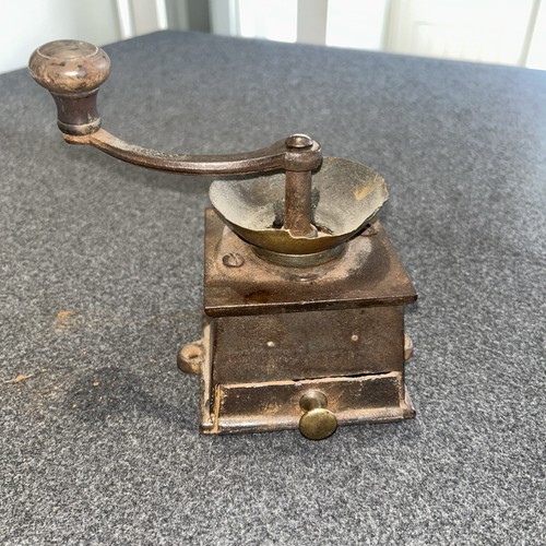 Antique coffee grinder cast - antique,