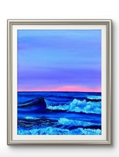 Purple sunset-Original Oil