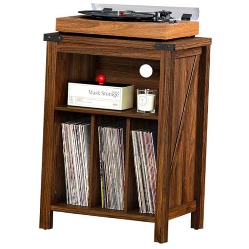 Record player stand with - player,