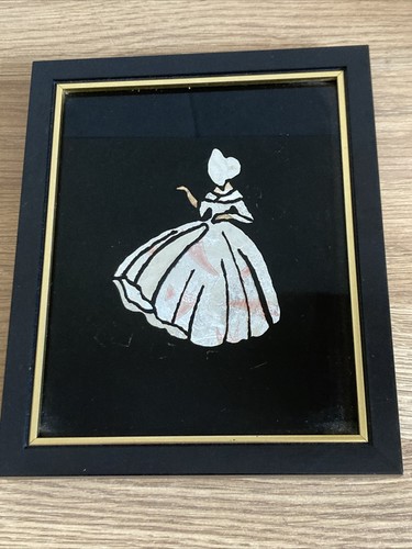 Vintage foil art crinoline - art,