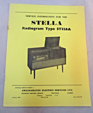 Stella Radiogram Type ST326A - Amalgamated Electric Services -  Vintage  1964