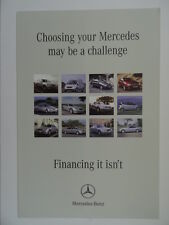 Mercedes Financing Brochure 2004 - CL500,SL350,S320,CLK200,A140,SLK200,C180,E220
