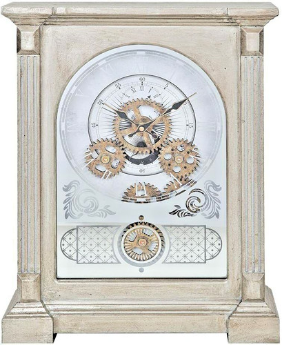 Large mantel clock - moving, cogs