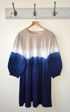 Ex Next Navy+Beige Tie Dye 3/4