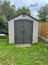 Lifetime 8ft x 10ft Heavy Duty Plastic Garden Shed better than Keter