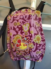 Ultra Rare Pink Disney Mickey Mouse Boblbee Mini Hard Shell Backpack Motorcycle