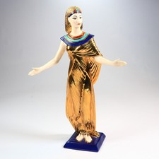 Franklin Mint Selket Goddess Of Magic 24K Gold Fine Porcelain Egyptian Figurine