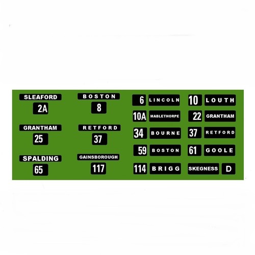 Model bus waterslide transfers - waterslide,