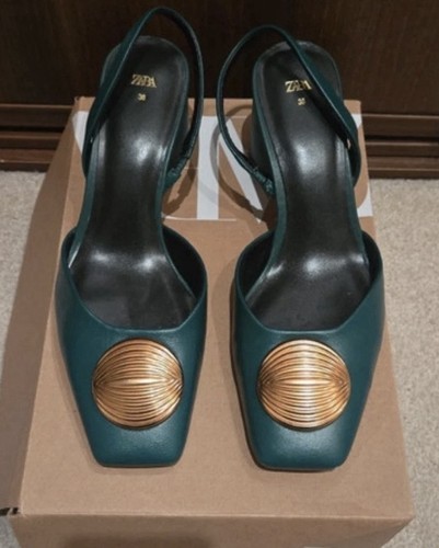 Zara leather embellished