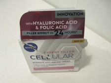 NIVEA EXPERT FILLER CELLULAR INTENSIVE ANTI AGE CREAM SPF 15 FOIL SEALED BOX RIP