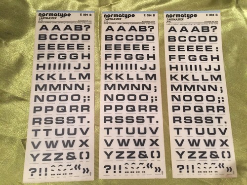Normatype instant lettering - normatype,