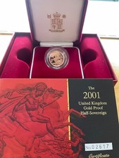 Gold Proof Half Sovereign of various years- FREE POST
