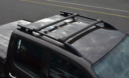 Black cross bar rail - set, to
