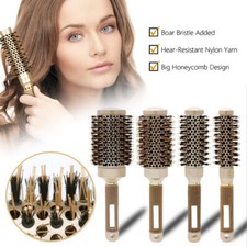 Hair Brush Nano Thermal Ceramic Ionic Round Comb Styling Hairdressing Brush