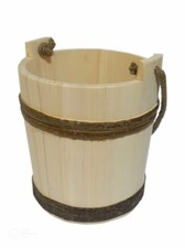 Big Wooden Bucket with handle