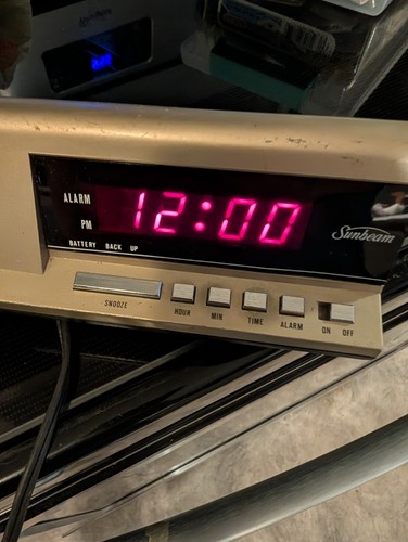 Vintage sunbeam alarm - sunbeam, clock