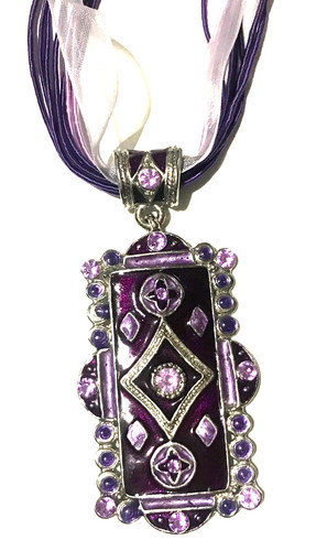 New purple fashion necklace - new,